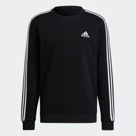 adidas  - men's essentials fleece 3-stripes sweatshirt - Picture 1 of 1
